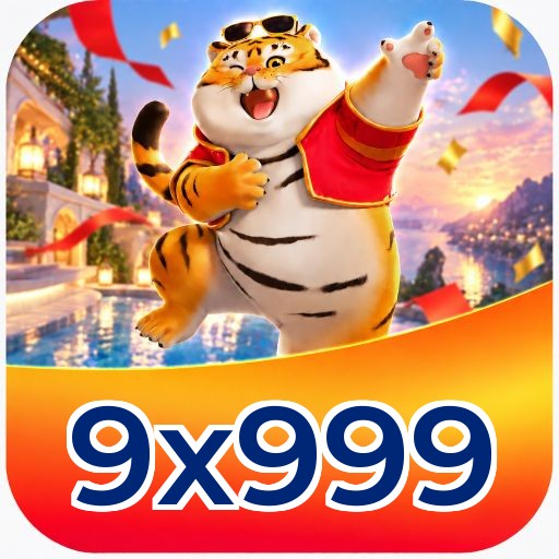 Interface da plataforma 9x999 mostrando slots populares e bônus de boas-vindas